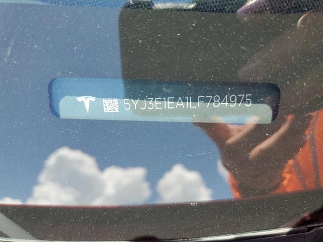 5YJ3E1EA1LF784975 - 2020 TESLA MODEL 3 Червоний фото 12