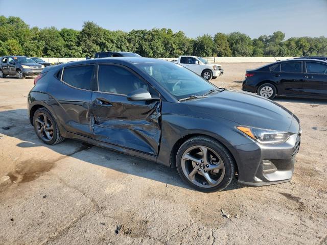 KMHTG6AF1KU018447 - 2019 HYUNDAI VELOSTER BASE Graphite photo 4