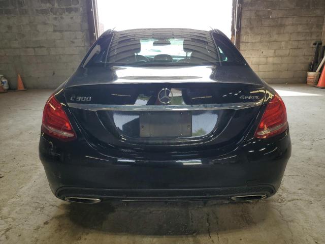 55SWF4KB2JU243227 - 2018 MERCEDES-BENZ C 300 4MATIC BLACK photo 6
