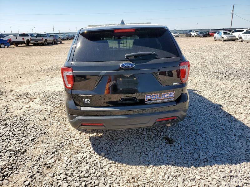1FM5K8AR2JGC17453 - 2018 FORD EXPLORER POLICE INTERCEPTOR BLACK photo 6