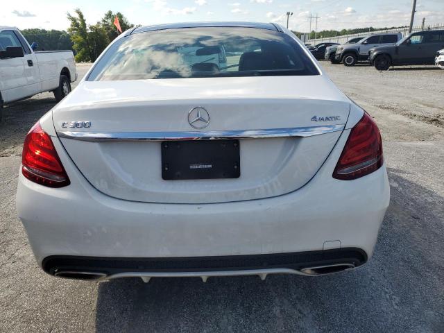 55SWF4KB7FU030751 - 2015 MERCEDES-BENZ C 300 4MATIC WHITE photo 6
