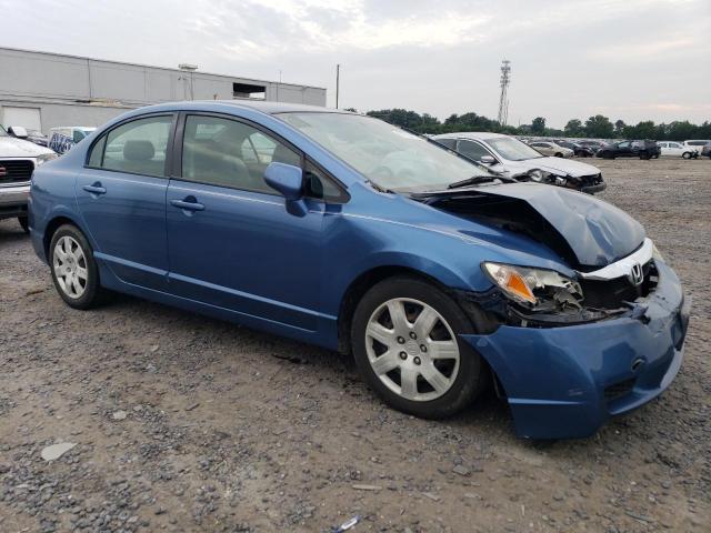 2HGFA16569H544612 - 2009 HONDA CIVIC LX BLUE photo 4