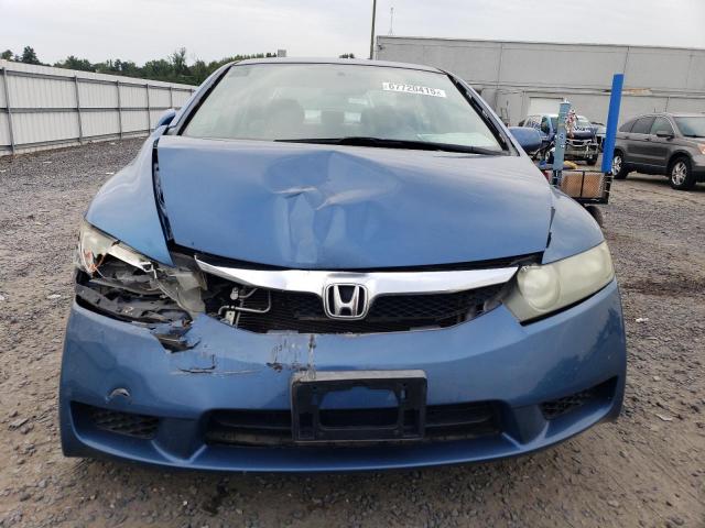 2HGFA16569H544612 - 2009 HONDA CIVIC LX BLUE photo 5
