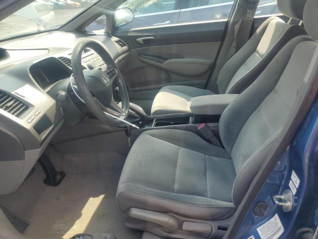 2HGFA16569H544612 - 2009 HONDA CIVIC LX BLUE photo 7