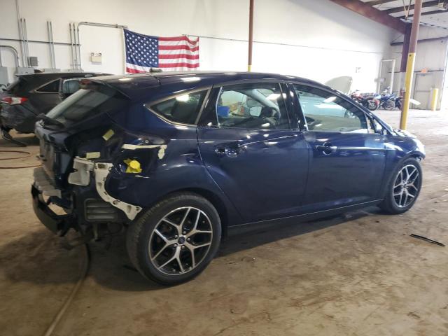 1FADP3M28HL330690 - 2017 FORD FOCUS SEL BLUE photo 3