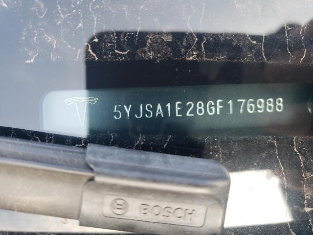 5YJSA1E28GF176988 - 2016 TESLA MODEL S 黑色 照片 12