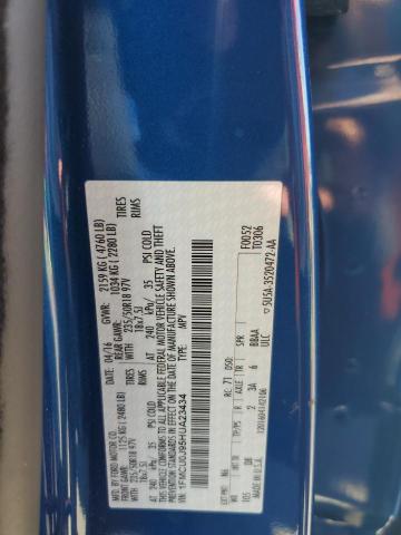 1FMCU0J95HUA23434 - 2017 FORD ESCAPE TITANIUM BLUE photo 14