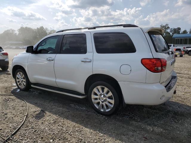 5TDZY67A08S009002 - 2008 TOYOTA SEQUOIA PLATINUM WHITE photo 2