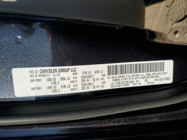 2C4RC1BG1ER215284 - 2014 CHRYSLER TOWN & COU TOURING CHARCOAL photo 14