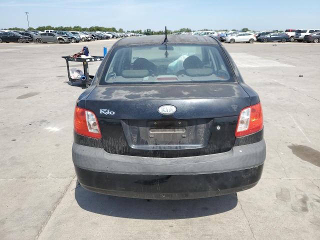 KNADE123966079610 - 2006 KIA RIO BLACK photo 6