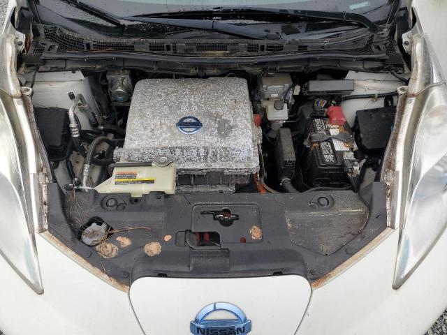 1N4AZ0CP4DC424844 - 2013 NISSAN LEAF S WHITE photo 11