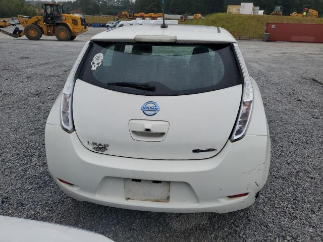 1N4AZ0CP4DC424844 - 2013 NISSAN LEAF S WHITE photo 6