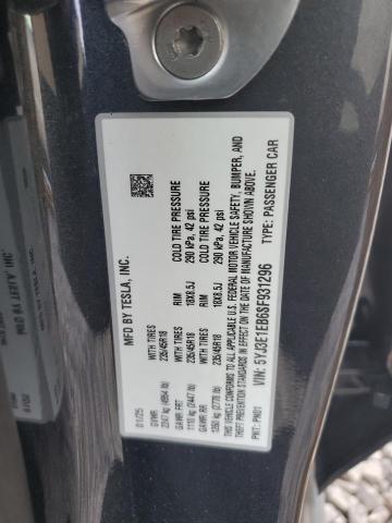 5YJ3E1EB6SF931296 - 2025 TESLA MODEL 3 فحمي صورة 12