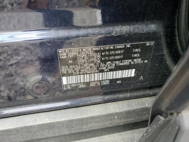 2T3P1RFV7NW285480 - 2022 TOYOTA RAV4 XLE BLUE photo 14