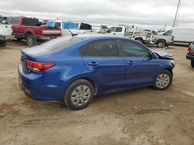 3KPA24AB3KE227957 - 2019 KIA RIO S BLUE photo 3