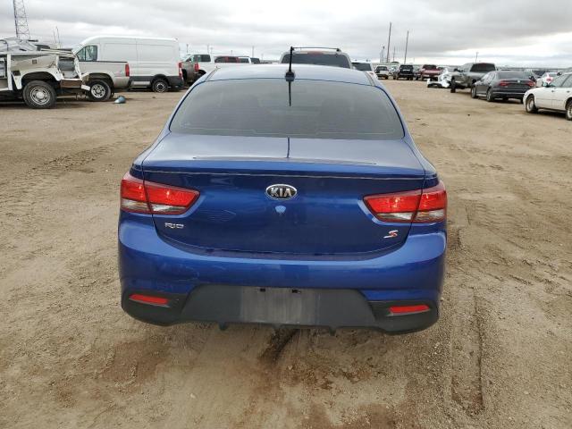 3KPA24AB3KE227957 - 2019 KIA RIO S BLUE photo 6