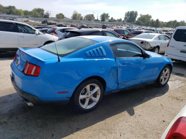 1ZVBP8CH6A5139653 - 2010 FORD MUSTANG GT BLUE photo 3