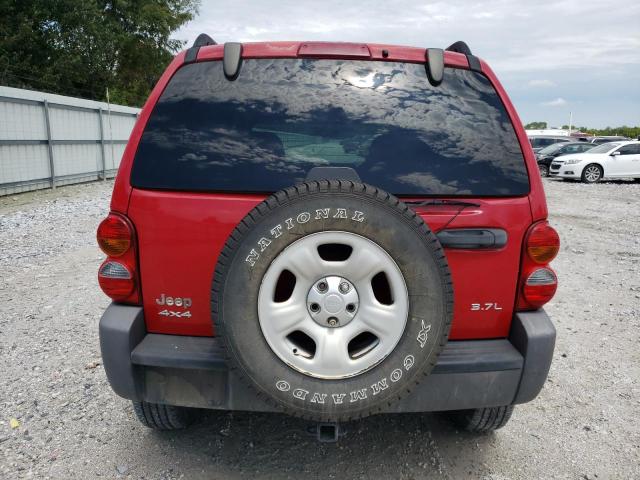 1J4GL48K93W583621 - 2003 JEEP LIBERTY SPORT RED photo 6