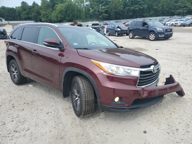 5TDJKRFH3GS336586 - 2016 TOYOTA HIGHLANDER XLE Bordeaux Foto 4