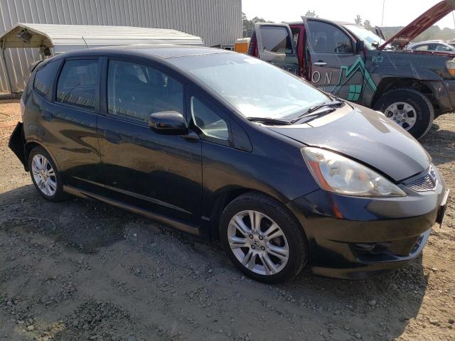JHMGE8H43AC014043 - 2010 HONDA FIT SPORT BLACK photo 4