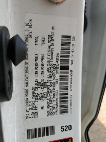 3TMCZ5AN0GM019603 - 2016 TOYOTA TACOMA DOUBLE CAB 白色 照片 12