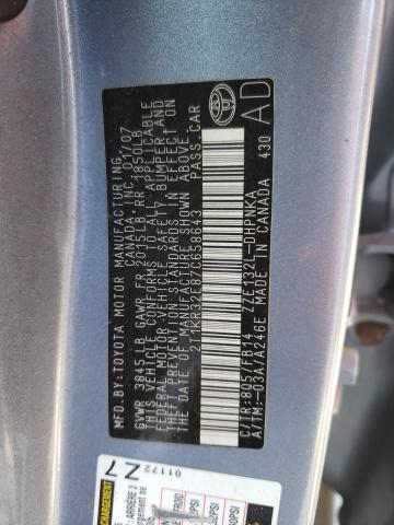 2T1KR32E87C658643 - 2007 TOYOTA MATRIX XR Srebrny zdjęcie 12