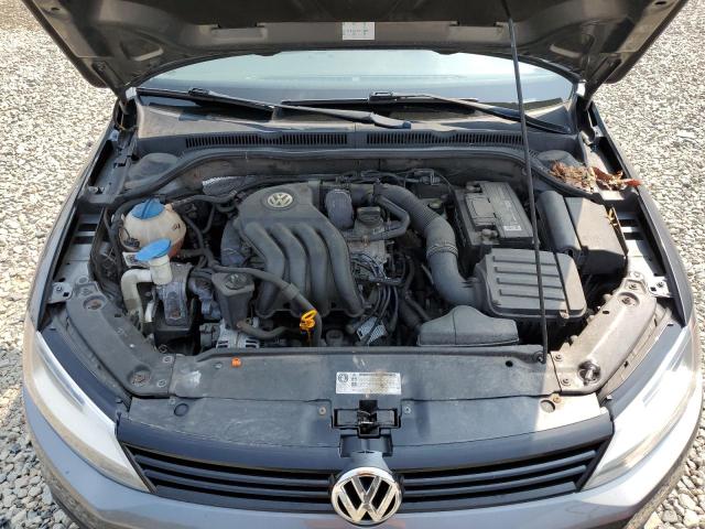 3VW2K7AJ2BM365487 - 2011 VOLKSWAGEN JETTA BASE GRAY photo 11