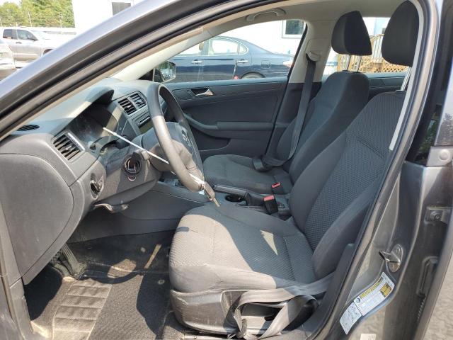 3VW2K7AJ2BM365487 - 2011 VOLKSWAGEN JETTA BASE GRAY photo 7