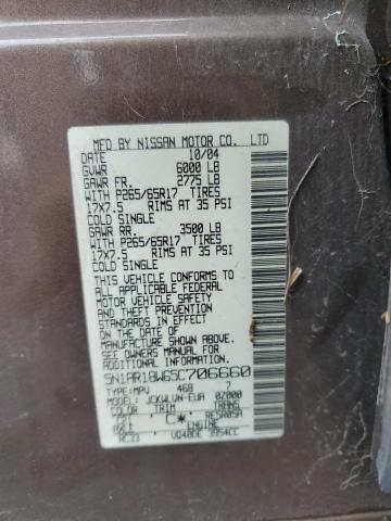 5N1AR18W65C706660 - 2005 NISSAN PATHFINDER LE 棕色 照片 13