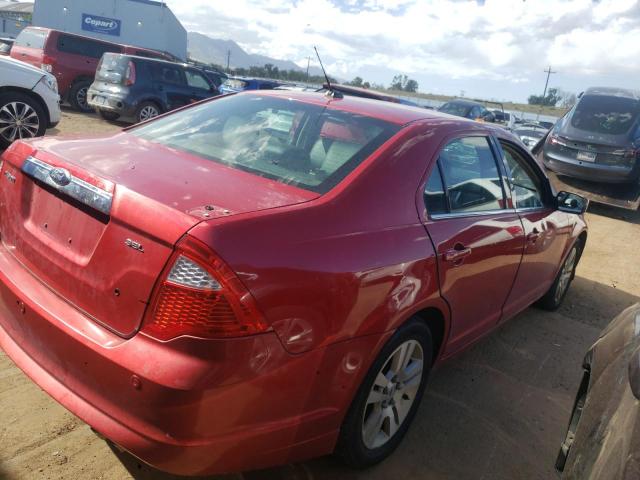 3FAHP0JA7BR184271 - 2011 FORD FUSION SEL RED photo 3