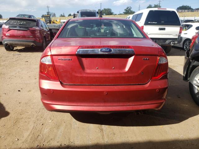 3FAHP0JA7BR184271 - 2011 FORD FUSION SEL RED photo 6