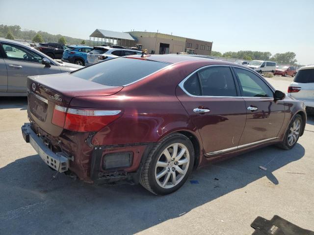 JTHBL46F185062085 - 2008 LEXUS LS 460 MAROON photo 3