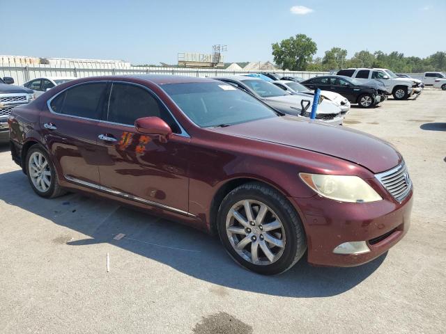 JTHBL46F185062085 - 2008 LEXUS LS 460 MAROON photo 4