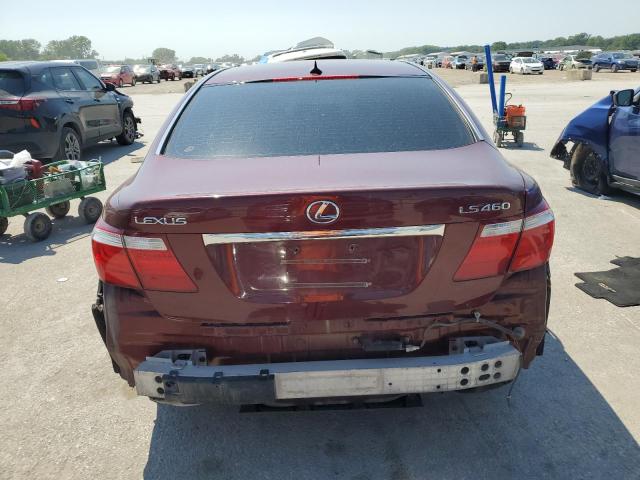 JTHBL46F185062085 - 2008 LEXUS LS 460 MAROON photo 6