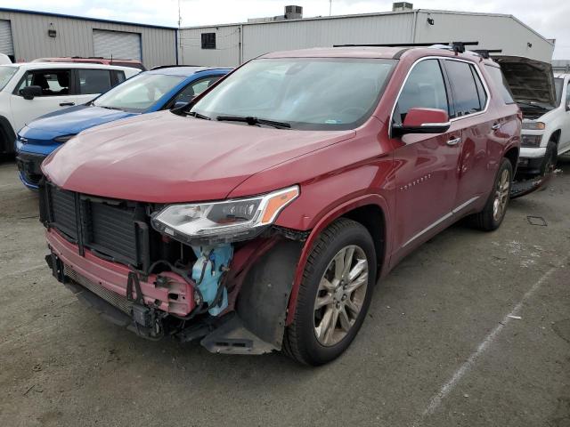 1GNEVKKW7JJ148640 - 2018 CHEVROLET TRAVERSE HIGH COUNTRY BURGUNDY photo 1