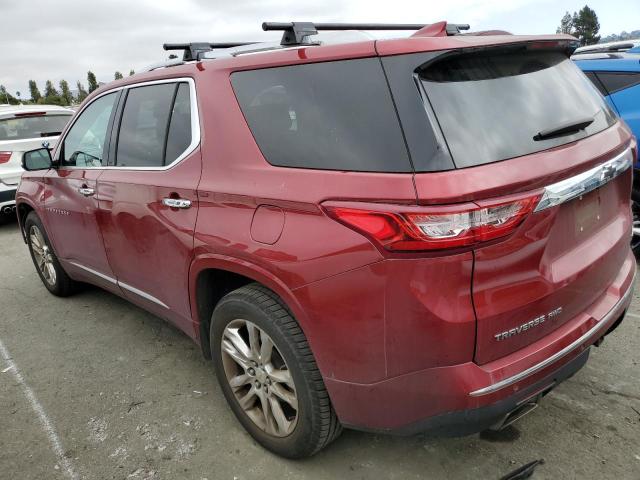 1GNEVKKW7JJ148640 - 2018 CHEVROLET TRAVERSE HIGH COUNTRY BURGUNDY photo 2