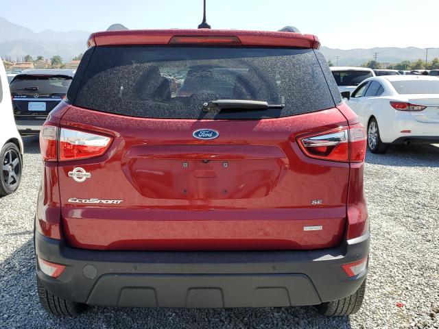 MAJ3P1TE8JC175348 - 2018 FORD ECOSPORT SE RED photo 6