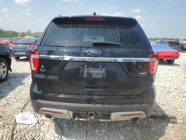 1FM5K8D83HGA02919 - 2017 FORD EXPLORER XLT BLACK photo 6