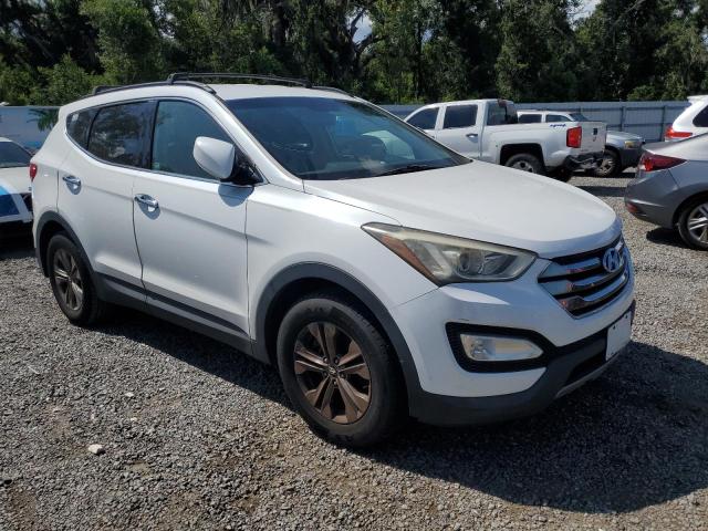 5XYZUDLB7EG156988 - 2014 HYUNDAI SANTA FE S WHITE photo 4