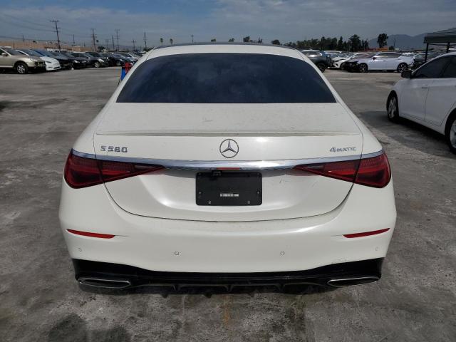 W1K6G7GB9MA042808 - 2021 MERCEDES-BENZ S 580 4MATIC WHITE photo 6