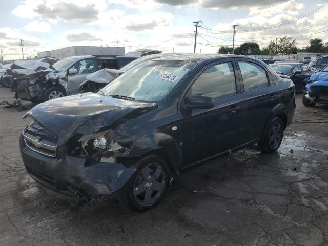 KL1TD56697B047477 - 2007 CHEVROLET AVEO BASE BLACK photo 1