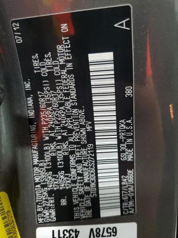 5TDYK3DC6CS272119 - 2012 TOYOTA SIENNA XLE 灰色 照片 13