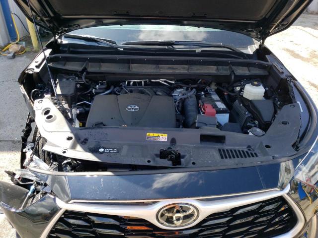5TDGZRBH0MS555688 - 2021 TOYOTA HIGHLANDER XLE BLACK photo 12