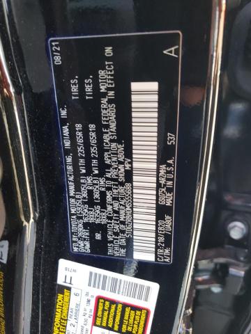 5TDGZRBH0MS555688 - 2021 TOYOTA HIGHLANDER XLE BLACK photo 13