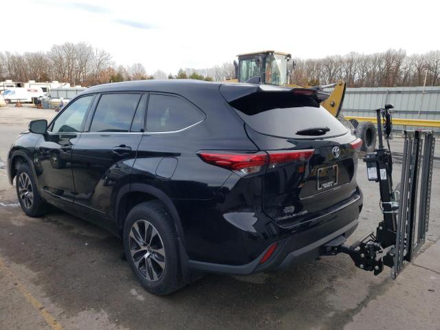 5TDGZRBH0MS555688 - 2021 TOYOTA HIGHLANDER XLE BLACK photo 2
