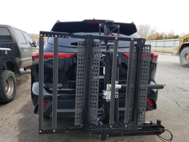 5TDGZRBH0MS555688 - 2021 TOYOTA HIGHLANDER XLE BLACK photo 6