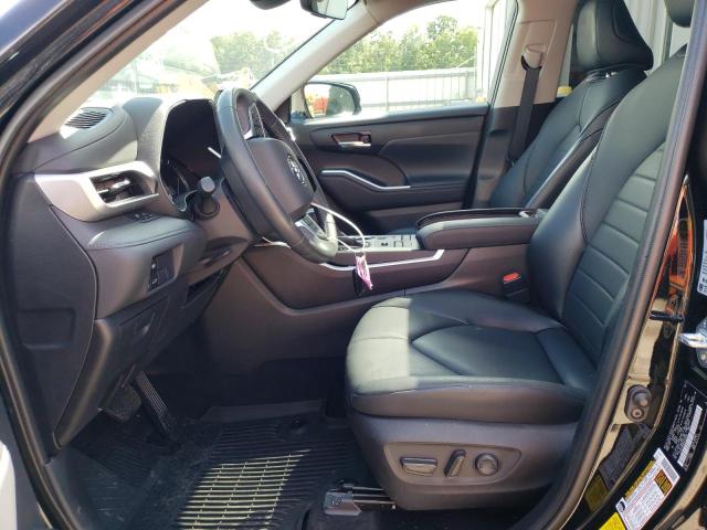 5TDGZRBH0MS555688 - 2021 TOYOTA HIGHLANDER XLE BLACK photo 7