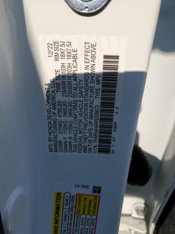 7FARS4H44PE009672 - 2023 HONDA CR-V EX WHITE photo 12