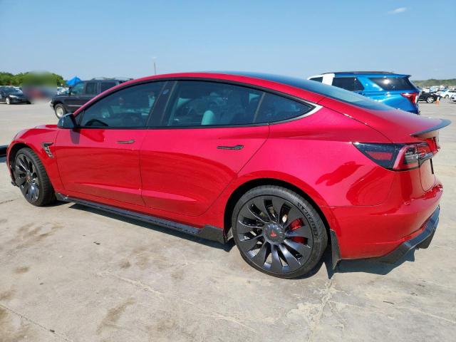 5YJ3E1EC4NF348464 - 2022 TESLA MODEL 3 红色 照片 2