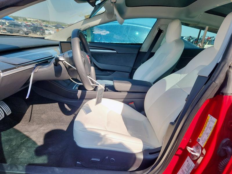 5YJ3E1EC4NF348464 - 2022 TESLA MODEL 3 红色 照片 7